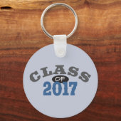 Klasse von 2017 Blau Schlüsselanhänger (Vorderseite)