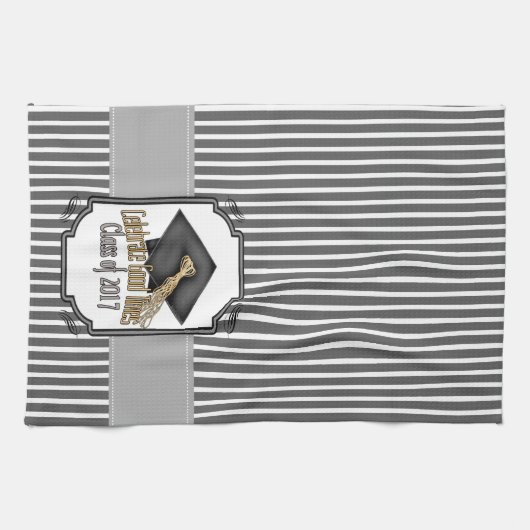 Klasse von 2017 feiern gutes geschirrtuch (Horizontal)