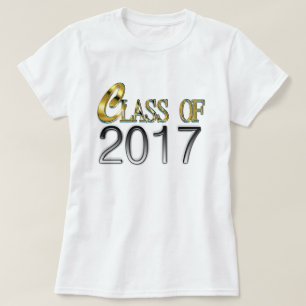 Klasse von 2017 im Gold u. Silber u. irgendein T-Shirt