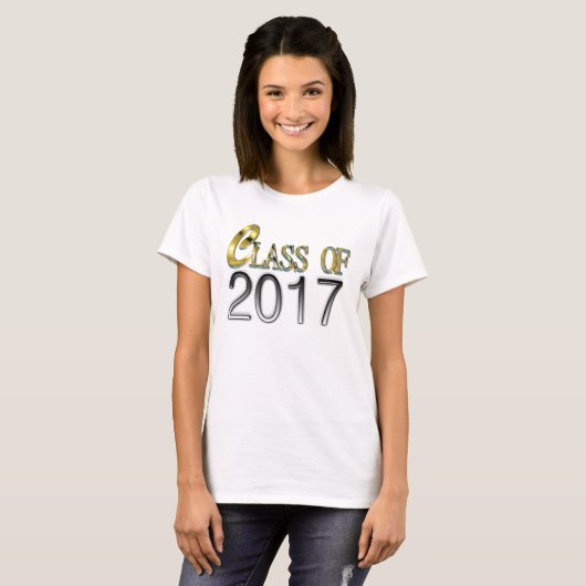 Klasse von 2017 im Gold u. Silber u. irgendein T-Shirt (Vorne ganz)