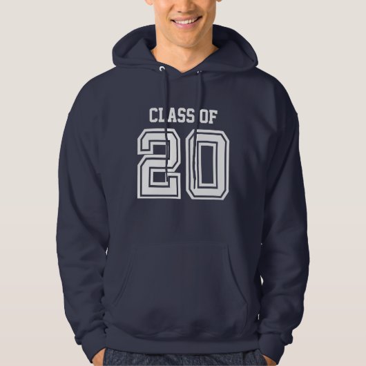 Klasse von 2020 personalisiert hoodie (Vorderseite)