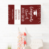 Klasse von 2021 Abschluss Simple Confetti Banner (Insitu)