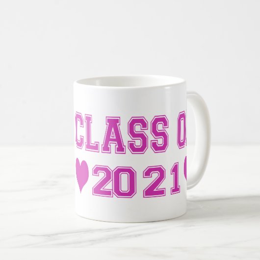 Klasse von 2021 Cups Kaffeetasse (VorderseiteRechts)