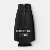 Klasse von 2021 Geschrieben maßgeschneidert Flaschenkühler (Rückseite)