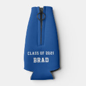 Klasse von 2021 Geschrieben maßgeschneidert Flaschenkühler (Rückseite)