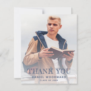 Klasse von 2022 2-Foto Abschluss Blue Vielen Dank