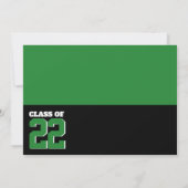 Klasse von 2022 Hoffnung und Vertrauen Grün Einladung (Rückseite)