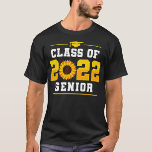 Klasse von 2022 Seniorinnen Sonnenblume Graduierte T-Shirt