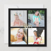 Klasse von 2023 Grad Green mit Foto Einladung (Rückseite)