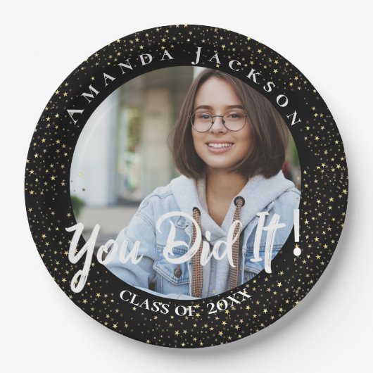 Klasse von 2023 Sie haben es Foto Graduation Party Pappteller (Vorderseite)