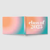 Klasse von 2023 Trendy Farbenfrohen Farbverlauf Cu Gästebuch (Voll)