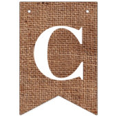 KLASSE VON 2023 über simuliertes Burlap mit Ankern Wimpelkette (Zweite Fahne)