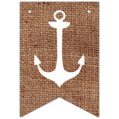 KLASSE VON 2023 über simuliertes Burlap mit Ankern Wimpelkette (Erste Fahne)