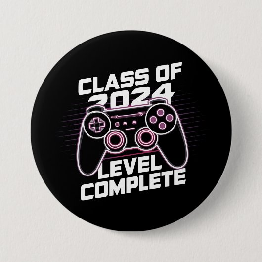 Klasse von 2024 Level Vollständiger Senior Abschlu Button (Vorderseite)
