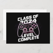 Klasse von 2024 Level Vollständiger Senior Abschlu Einladung (Vorne/Hinten)