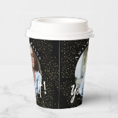 Klasse von 2024 Sie haben es Black Foto Abschluss  Pappbecher (Rechts)