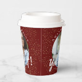 Klasse von 2024 Sie haben es Red Foto Abschluss ge Pappbecher (Rechts)