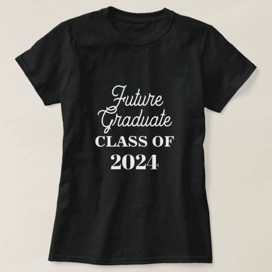 Klasse von 2024 Zukunft Graduate Funny Custom Simp T-Shirt (Design vorne)