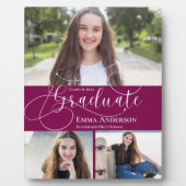 Klasse von 2025 Abschluss benutzerdefiniertes Mult Fotoplatte (Vorderseite)