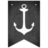 KLASSE VON 2025 auf Simulated Chalkboard with Anch Wimpelkette (Erste Fahne)