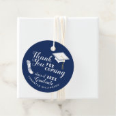 Klasse von 2025 Blau und Weiß Vielen Dank Abschlus Geschenkanhänger (Beispiel)