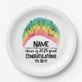 Klasse von 2025 Grad - PAH! Pappteller (Vorderseite)