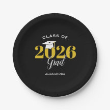 Klasse von 2025 Grad Simple Black and Gold