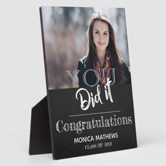 Klasse von 2025 Sie haben es getan, um Foto Abschl Fotoplatte (Seite)