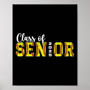 Klasse von 2025 Softll Senior 2025 Abschluss Ck Zu Poster
