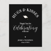 Klasse von 2025 Vielen Dank, Hugs & Kisses Abschlu Begleitkarte (Vorderseite)