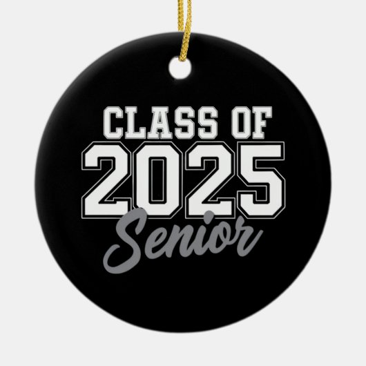 Klasse von 2025 Vorstand bis zur Schule 2025 Vinta Keramik Ornament (Vorne)