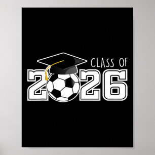 Klasse von 2026 Senior 2026 Fußball Abiturienten Poster