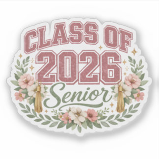 Klasse von 2026 Senior-Sticker | Abschluss 2026 Aufkleber