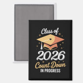 Klasse von 2026 zählen in der Entwicklung peronali Magnet (Vorderseite/Rückseite)