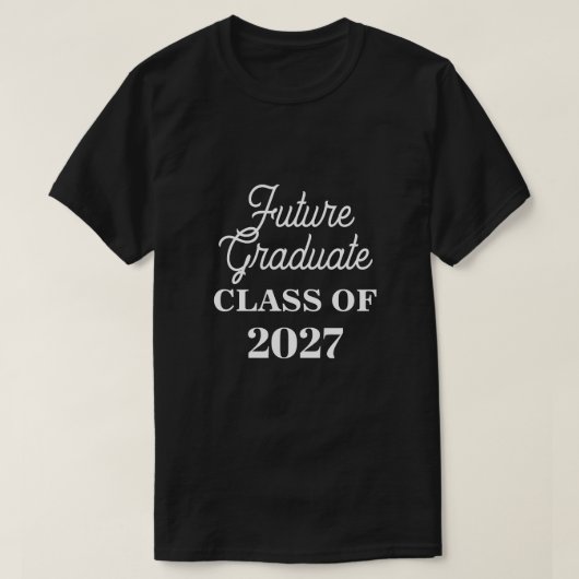 Klasse von 2027 Zukunft Graduate Funny Junior Sibl T-Shirt (Design vorne)