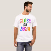 KLASSE von 2030 Kids Bricks Toy Vierte Klasse Schu T-Shirt (Vorne ganz)