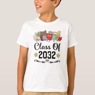 Klasse von 2032 zurück zu SchulAbschluss T-Shirt