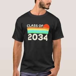 Klasse von 2034 Retro-Stil für Senior-Abschluss T-Shirt