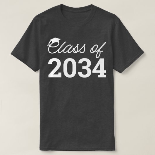 Klasse von 2034 wächst mit meinem Abschluss V T-Shirt (Design vorne)