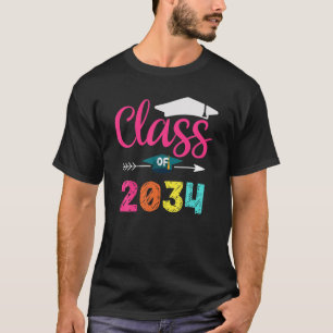 Klasse von 2034 wächst mit meinem Kindergarten-Abs T-Shirt