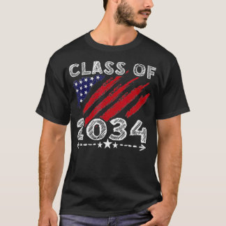 Klasse von 2034 wächst mit mir Erster Schultag P T-Shirt