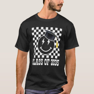 Klasse von 2035 glückliches Gesicht ersten Tag der T-Shirt
