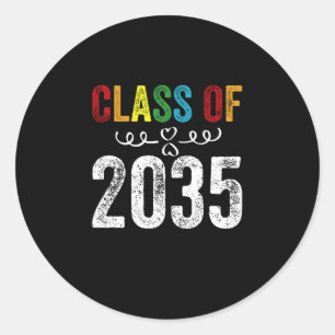 Klasse von 2035 runder aufkleber