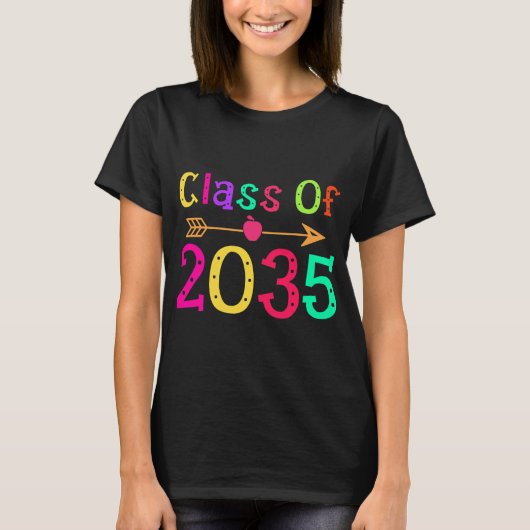 Klasse von 2035 vor K bis 12 Handprint T-Shirt (Vorderseite)