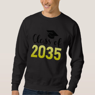 Klasse von 2035 wächst mit mir Handprints auf der  Sweatshirt
