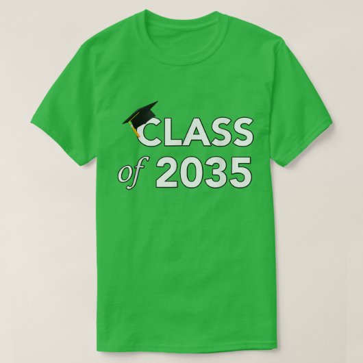 Klasse von 2035 wächst mit mir Kindergarten zu Gra T-Shirt (Design vorne)