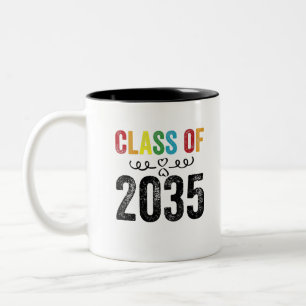Klasse von 2035 zweifarbige tasse