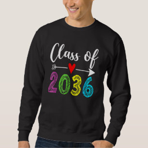 Klasse von 2036 Herzinfarkt Senior Grow mit mir Gr Sweatshirt