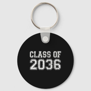 Klasse von 2036 mit mir Abschluss Vintag wachsen Schlüsselanhänger