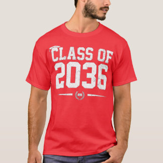 Klasse von 2036 wächst mit mir Abschluss ersten Ta T-Shirt